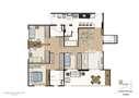 Planta tipo do apartamento de 125 m² - 4 dorms (1 suíte) | Mïstï Morumbi – Apartamento no  Morumbi - São Paulo - São Paulo